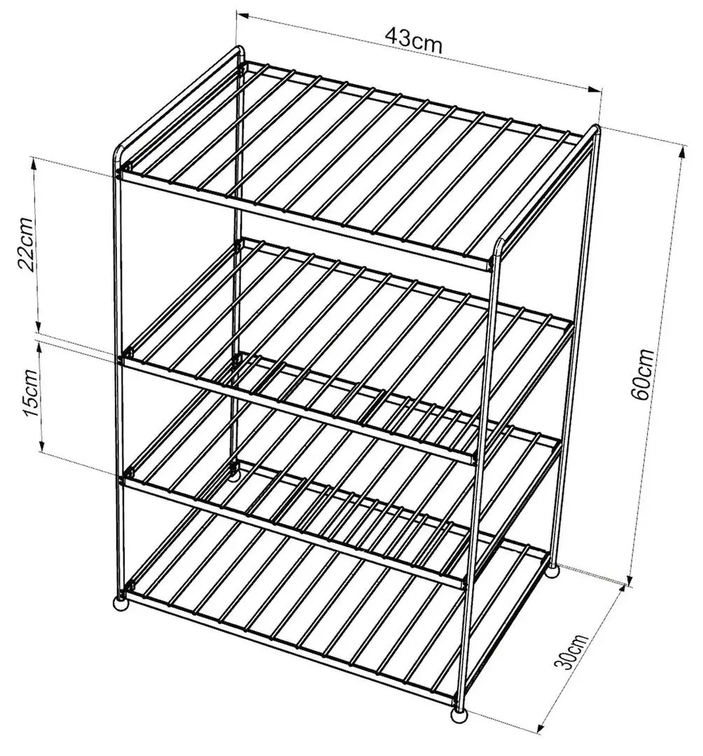 Etajera Teknotel EG206 (Black)