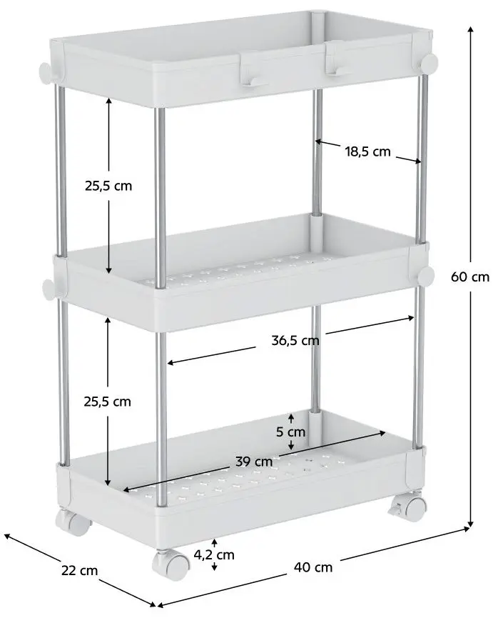 Etajera Tempo Kondela Aliol Typ 1 (White)