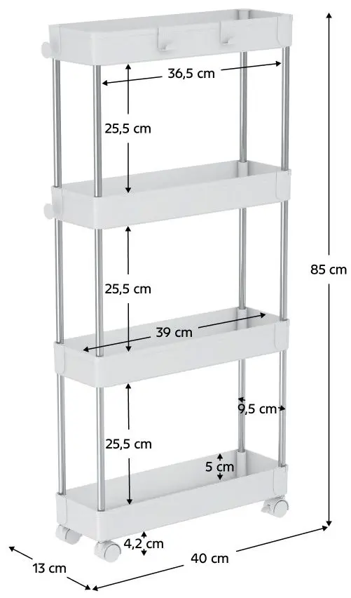 Etajera Tempo Kondela Aliol Typ 2 (White)