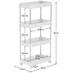 Etajera Tempo Kondela Aliol Typ 3 (White) Thumb