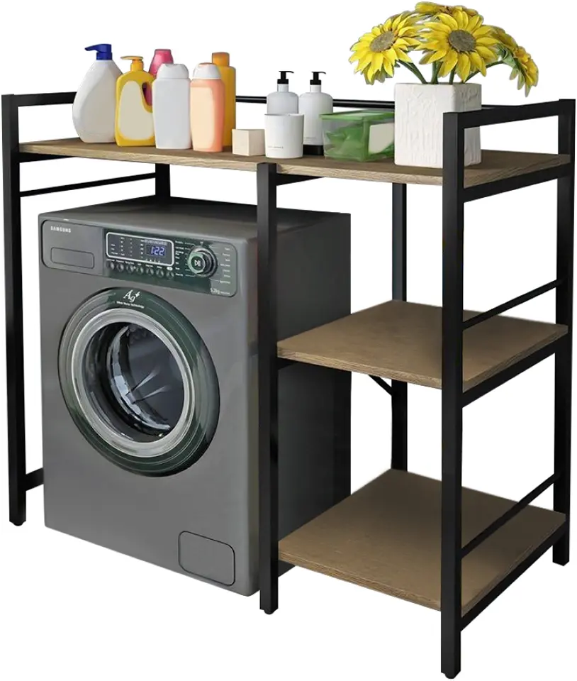 Стеллаж Tempo Kondela Barnet (Grandson Oak/Black)