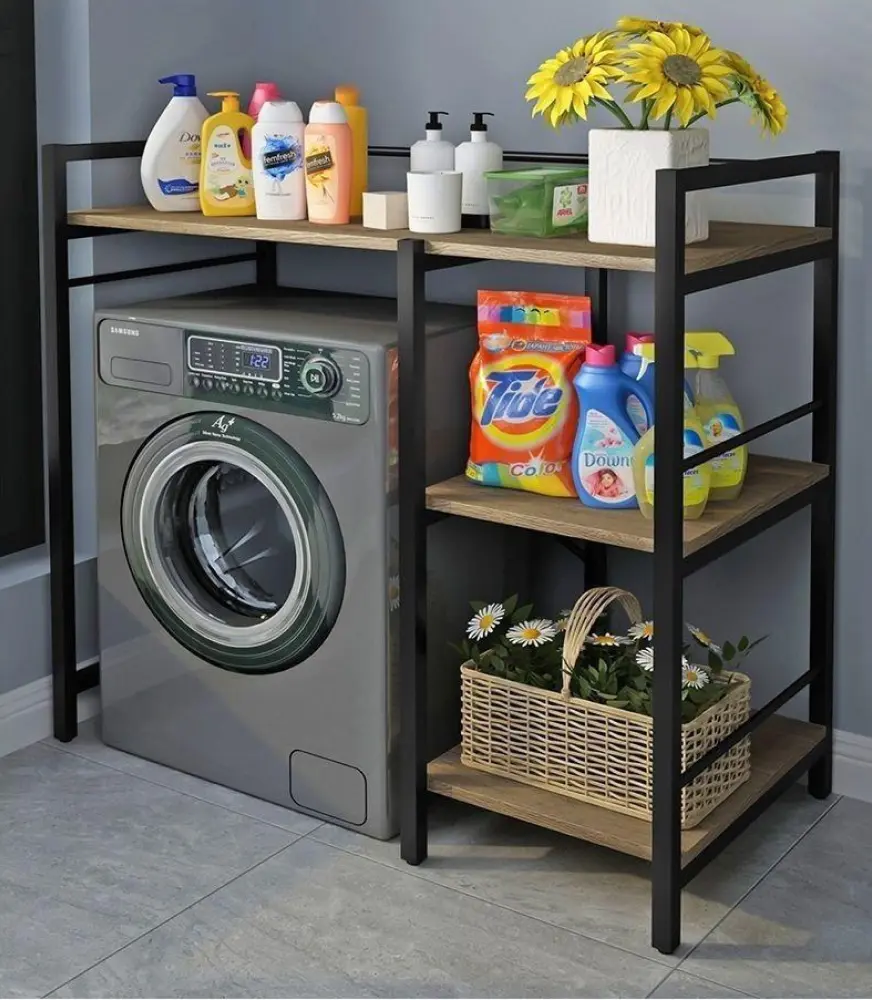 Стеллаж Tempo Kondela Barnet (Grandson Oak/Black)