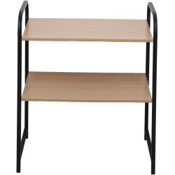 Etajera Tempo Kondela Bayan (Black/Natural) Thumb