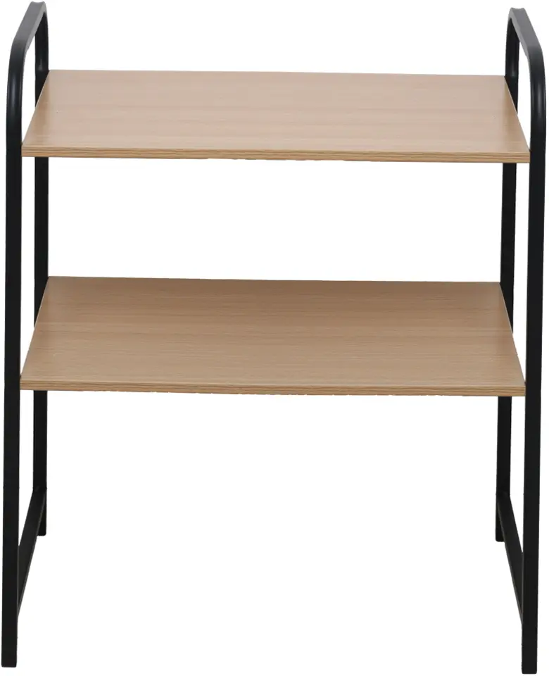 Etajera Tempo Kondela Bayan (Black/Natural)