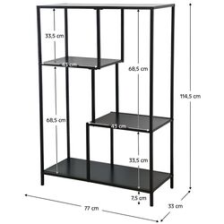 Etajera Tempo Kondela Bilote Typ 1 (Black) Thumb