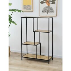 Etajera Tempo Kondela Bilote Typ 1 (Black/Oak)