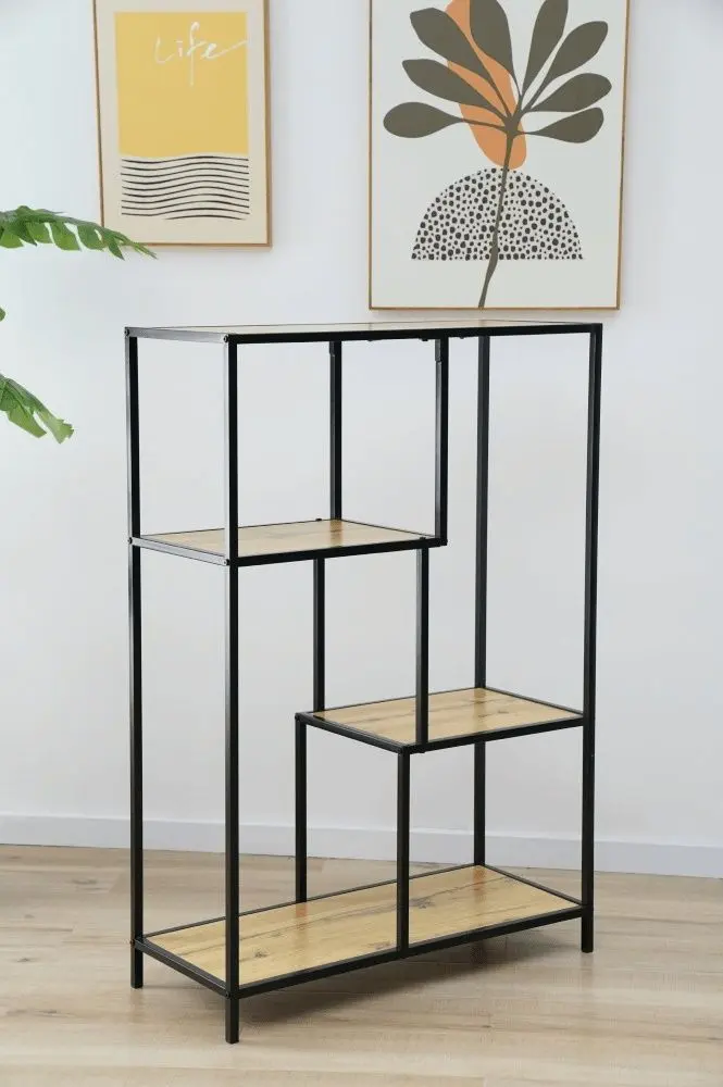 Стеллаж Tempo Kondela Bilote Typ 1 (Black/Oak)