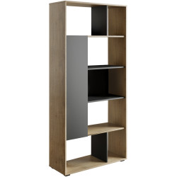 Etajera Tempo Kondela Brado BRD01 (Cremona Oak/Anthracite) Thumb
