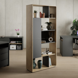 Etajera Tempo Kondela Brado BRD01 (Cremona Oak/Anthracite)