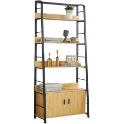 Etajera Tempo Kondela Chariton (Dark Oak/Black) Thumb