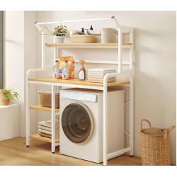 Etajera Tempo Kondela Darby (Natural Oak/White)