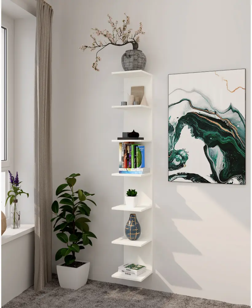 Etajera Tempo Kondela Dorna (White)