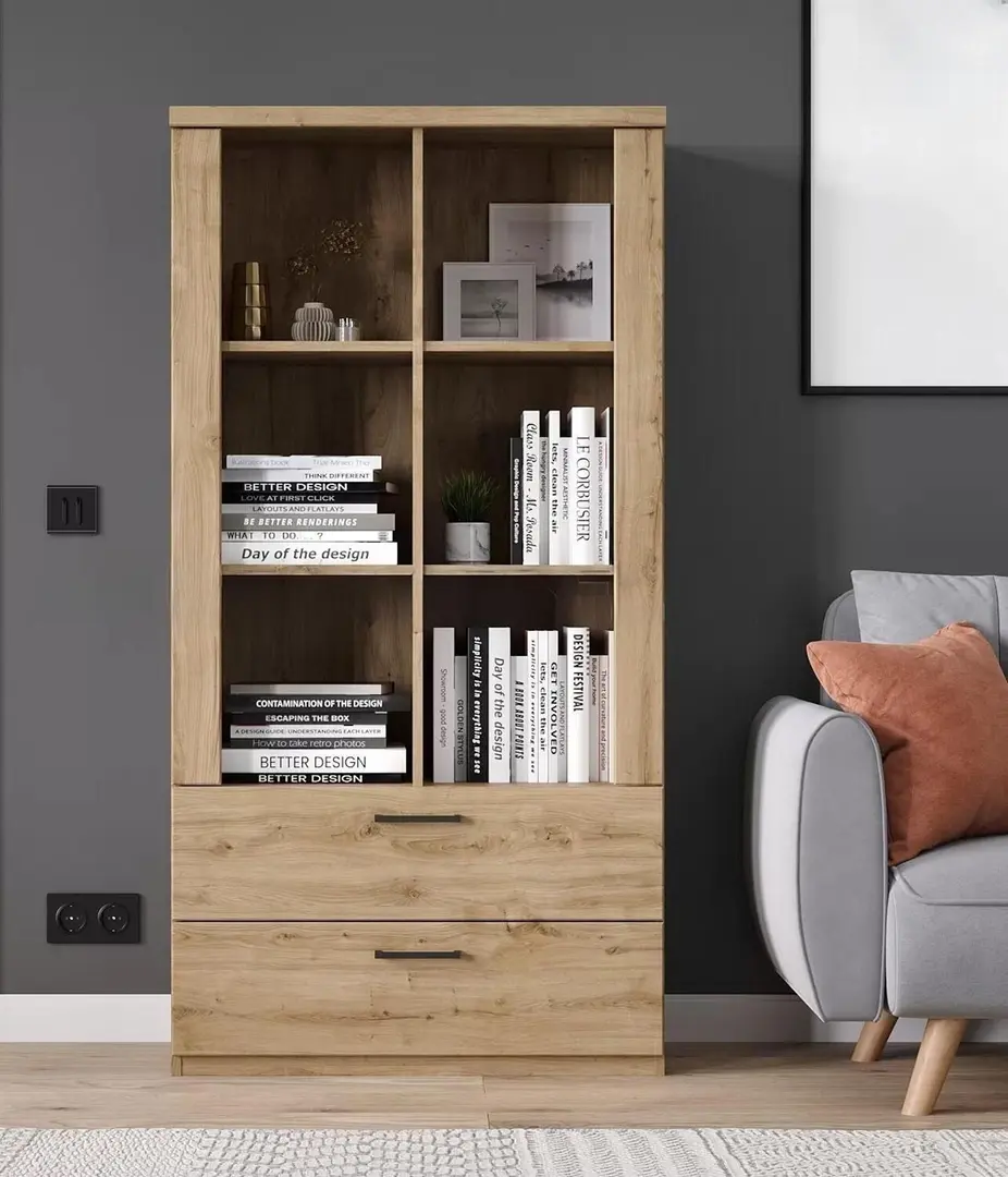 Стеллаж Tempo Kondela Dorsi 2S (Navarre Oak)