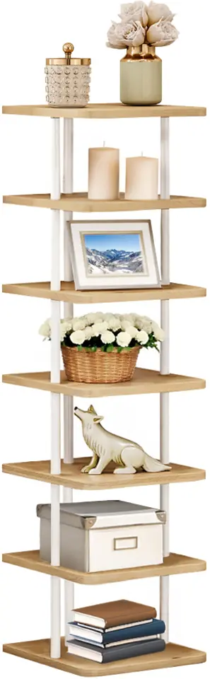 Стеллаж Tempo Kondela Etuda Tip 1 (White/Light Oak) - 2