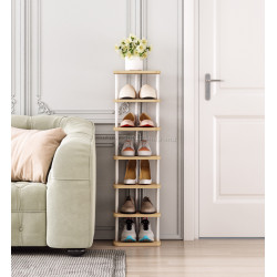 Стеллаж Tempo Kondela Etuda Tip 1 (White/Light Oak)