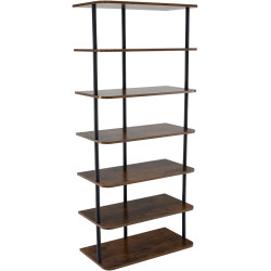 Etajera Tempo Kondela Etuda Typ 2 (Black/Rustic Wood) Thumb