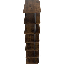 Etajera Tempo Kondela Etuda Typ 2 (Black/Rustic Wood) Thumb