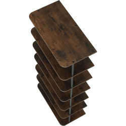 Etajera Tempo Kondela Etuda Typ 2 (Black/Rustic Wood) Thumb