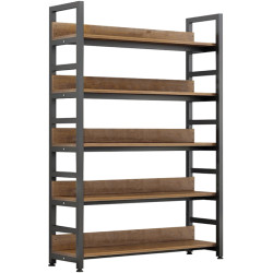 Etajera Tempo Kondela Janel Typ 1 (Dark Oak/Black) Thumb