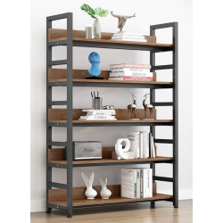 Etajera Tempo Kondela Janel Typ 1 (Dark Oak/Black)