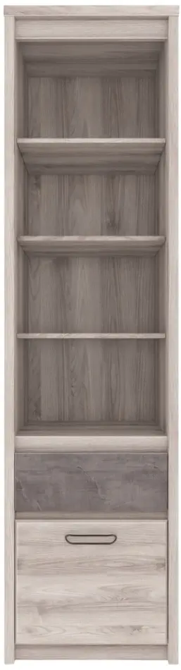 Стеллаж Tempo Kondela Jesi New 1D1S (Nairobi Chestnut/Onyx) - 2