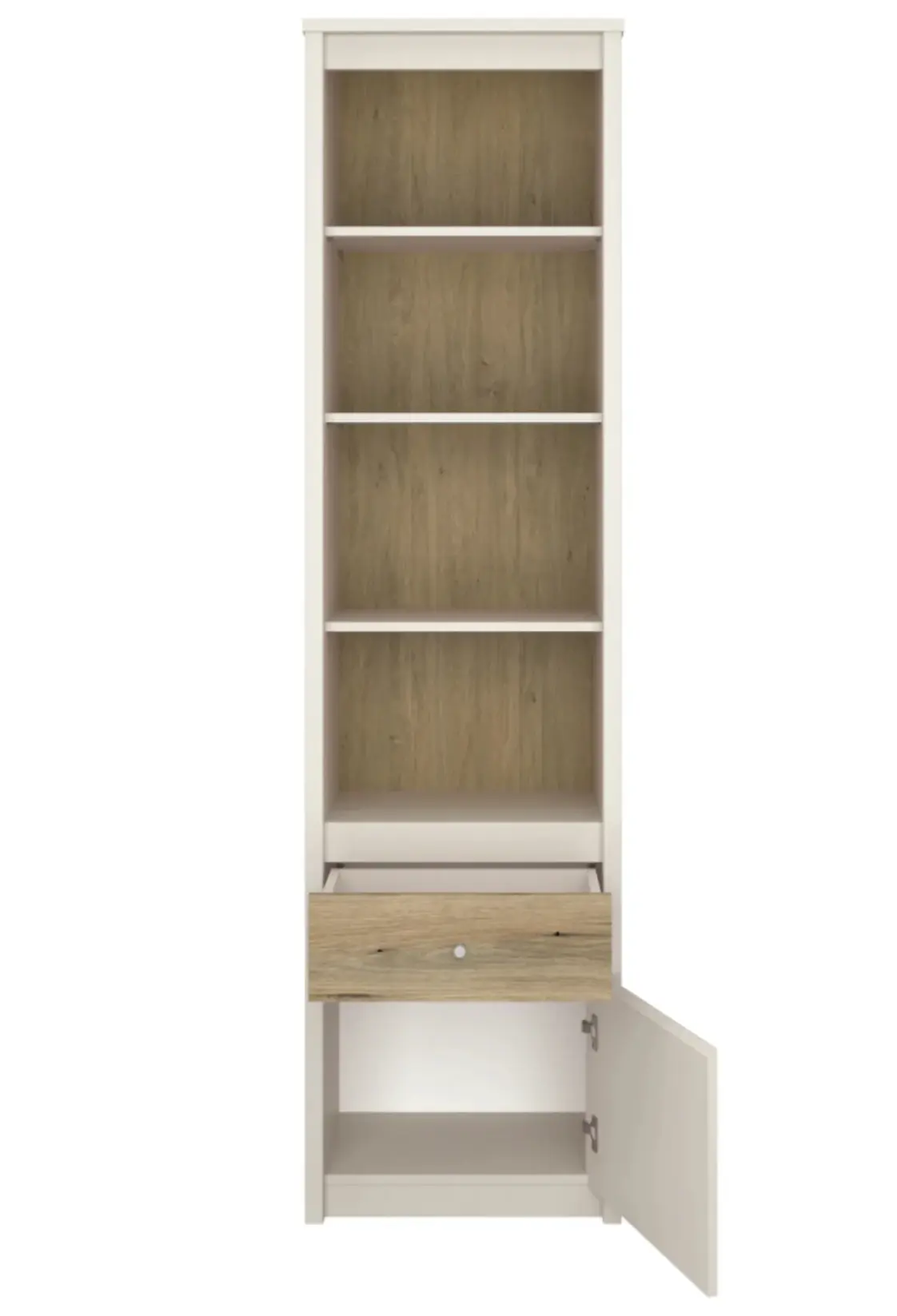 Стеллаж Tempo Kondela Karos 1D1S (Cashmere/Evoke Oak) - 2
