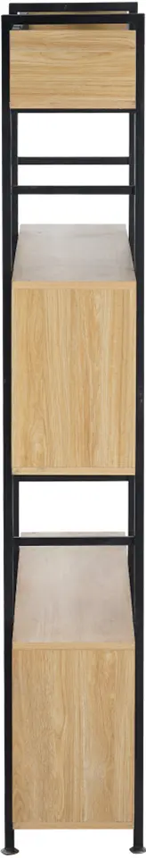 Etajera Tempo Kondela Kilis New Tip 3 (Oak/Black)