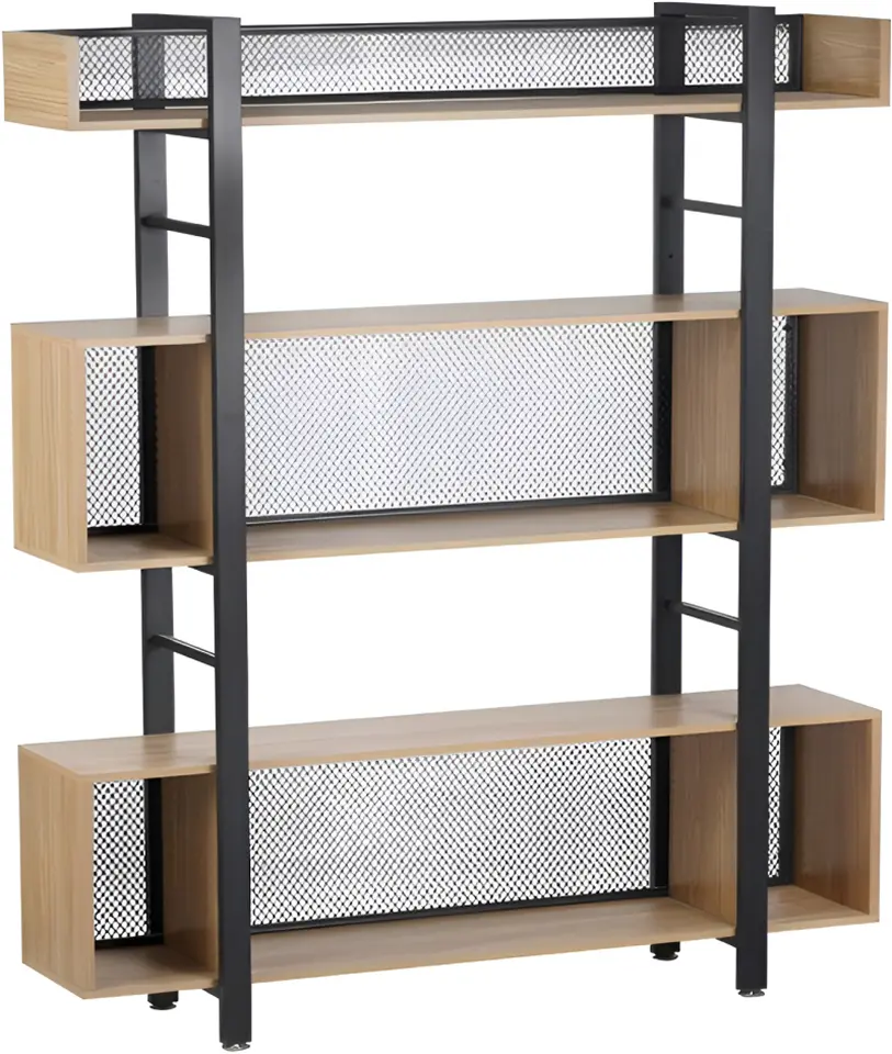 Etajera Tempo Kondela Kilis New Tip 4 (Oak/Black)