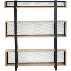 Etajera Tempo Kondela Kilis New Tip 4 (Oak/Black) Thumb