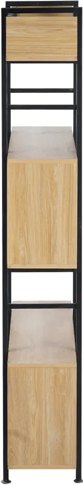 Etajera Tempo Kondela Kilis New Tip 4 (Oak/Black)