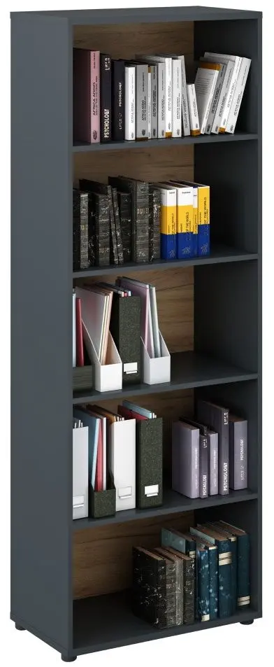 Etajera Tempo Kondela Klaudius Tip 1 (Graphite/Artisan Oak)