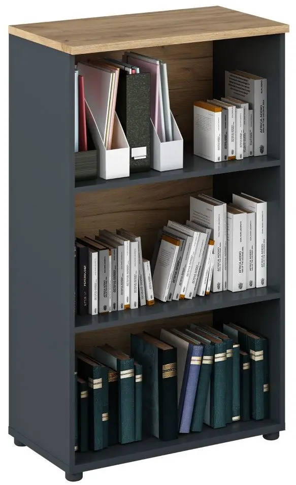 Etajera Tempo Kondela Klaudius Tip 4 (Graphite/Artisan Oak)