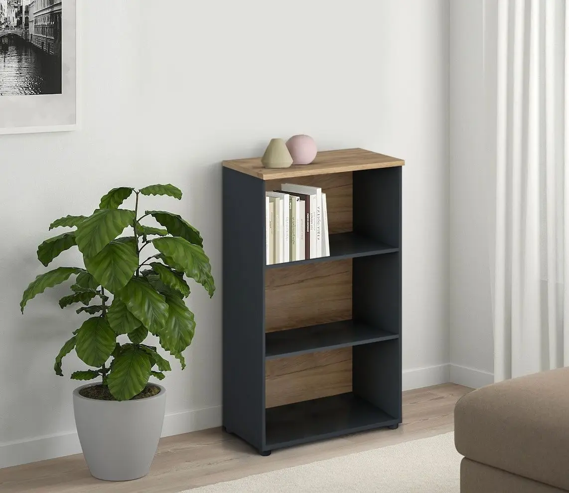 Etajera Tempo Kondela Klaudius Tip 4 (Graphite/Artisan Oak)