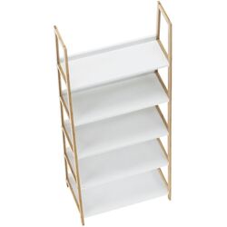 Etajera Tempo Kondela Koen Typ 3 (White/Natural) Thumb