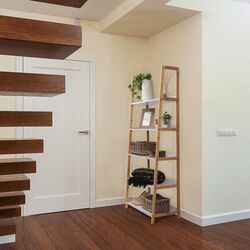 Etajera Tempo Kondela Koen Typ 3 (White/Natural) Thumb