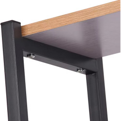 Etajera Tempo Kondela Lemy (Black/Rustic Wood) Thumb