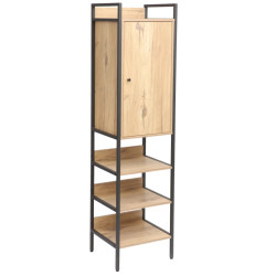 Etajera Tempo Kondela Lorva (Oak/Black) Thumb