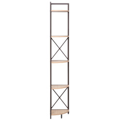 Стеллаж Tempo Kondela Pasoko (Oak/Black) Thumb