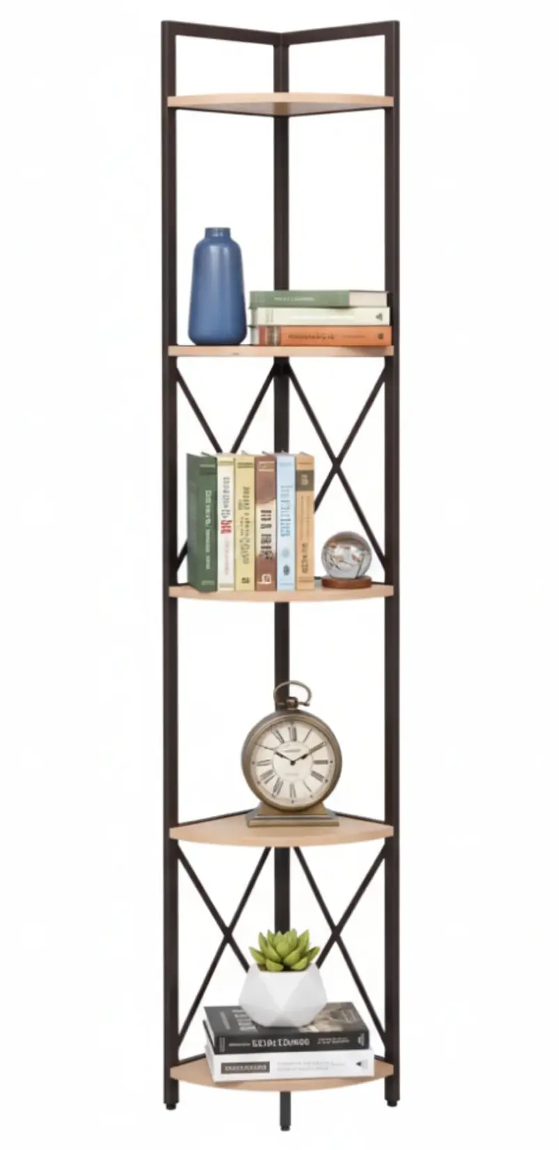 Стеллаж Tempo Kondela Pasoko (Oak/Black) - 6