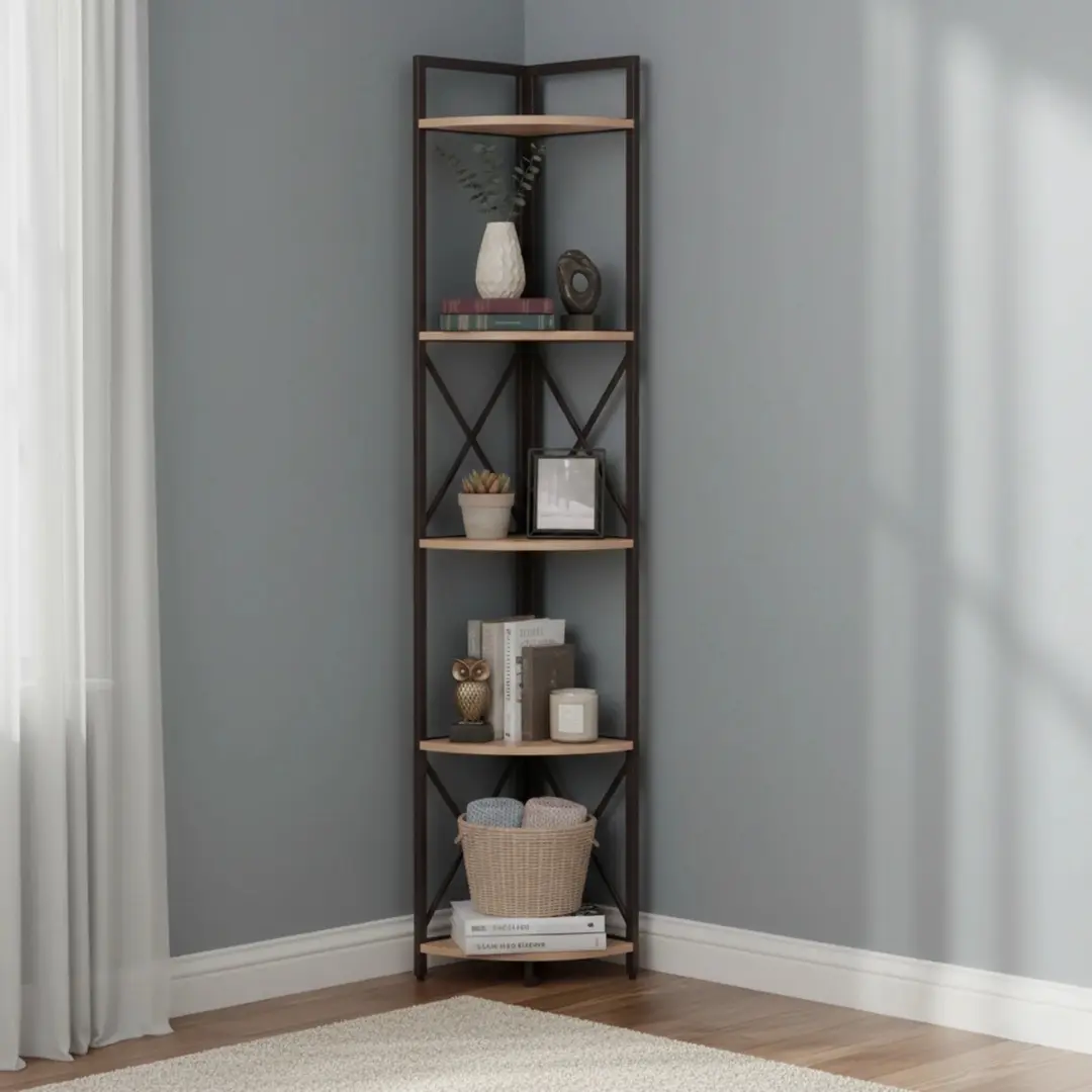 Стеллаж Tempo Kondela Pasoko (Oak/Black)