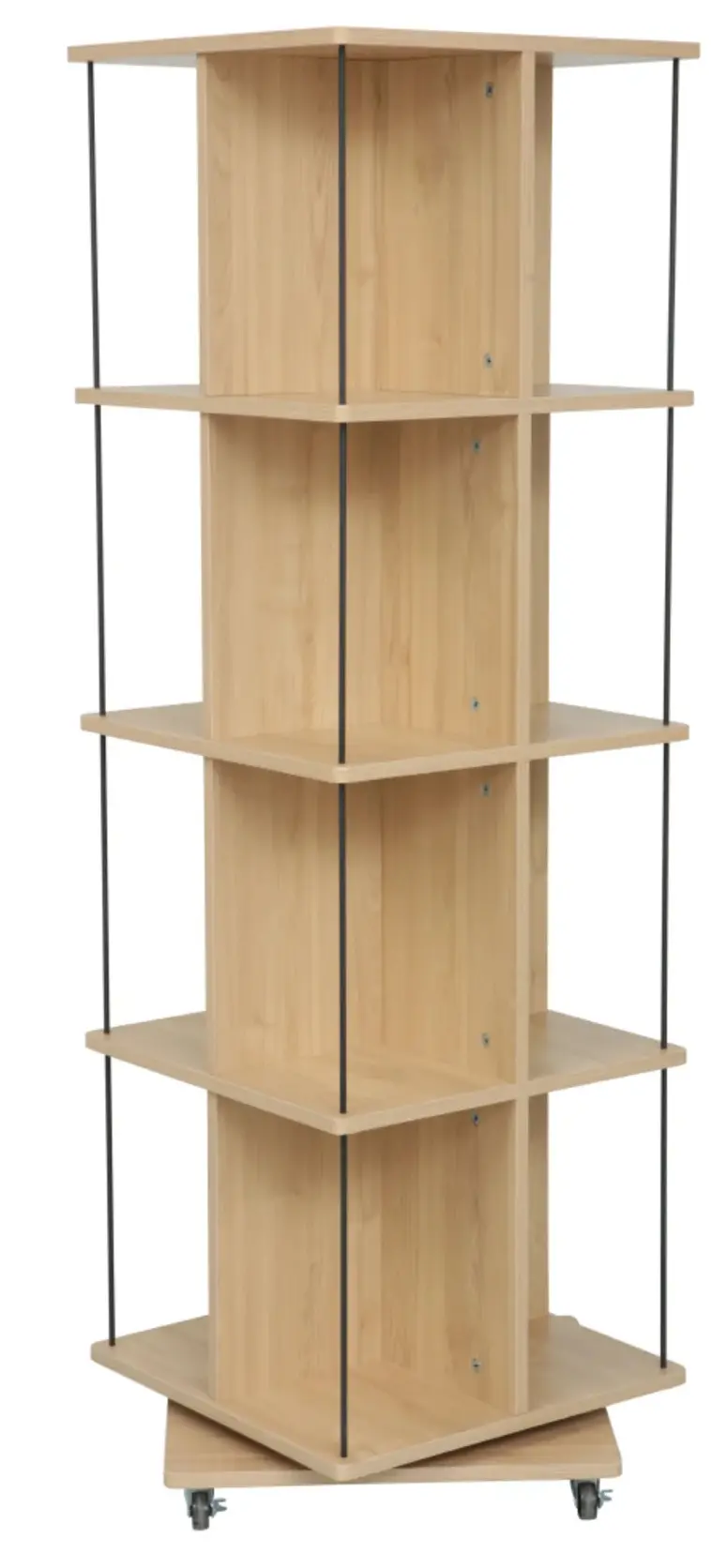 Стеллаж Tempo Kondela Potor (Oak/Black) - 3