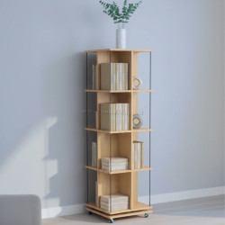 Стеллаж Tempo Kondela Potor (Oak/Black)