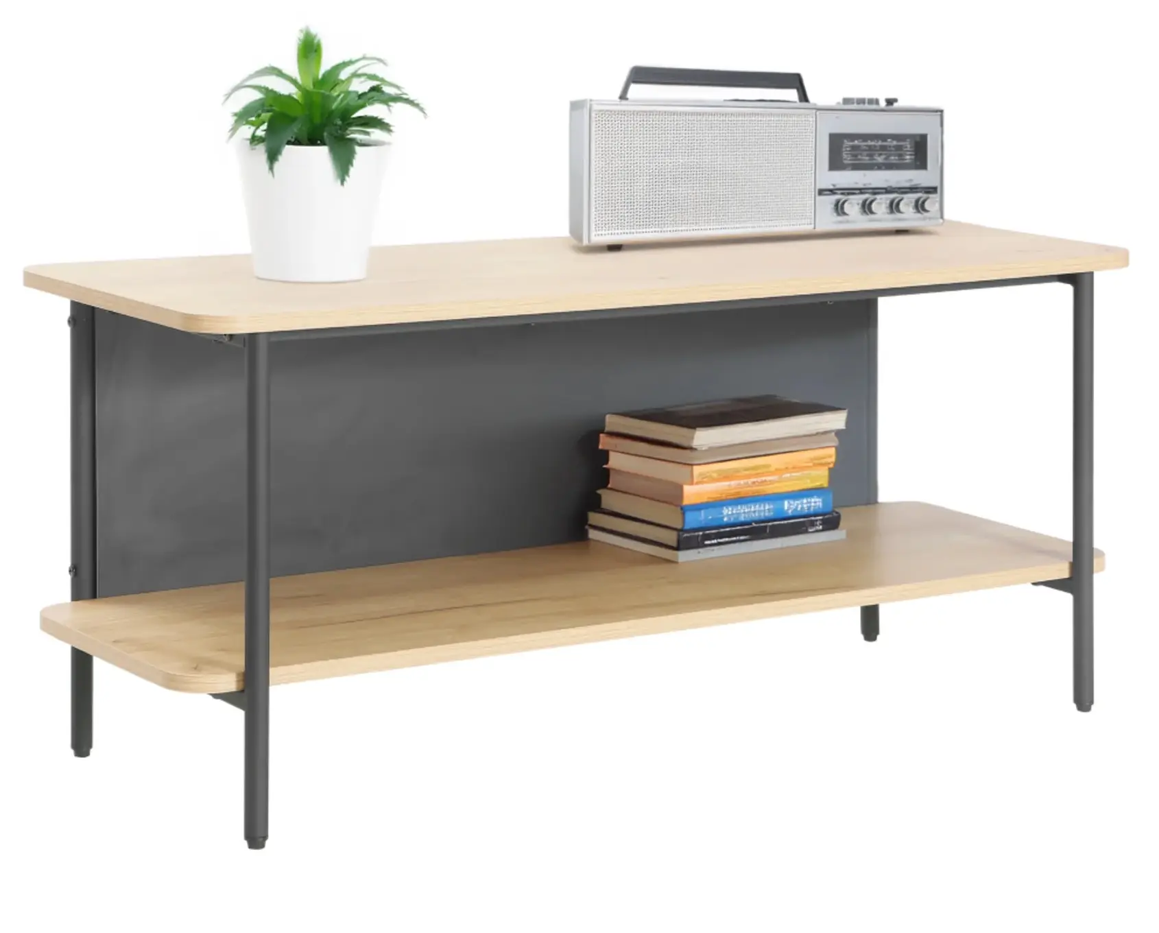 Etajera Tempo Kondela Seflos (Oak/Black) - 3
