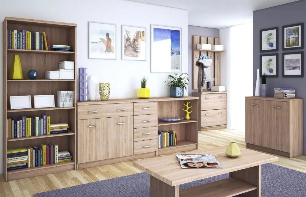 Стеллаж Tempo Kondela Topty Typ 27 (Sonoma Oak) - 3