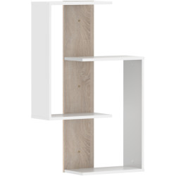 Etajera Tempo Kondela Valpa (White/Sonoma Oak) Thumb