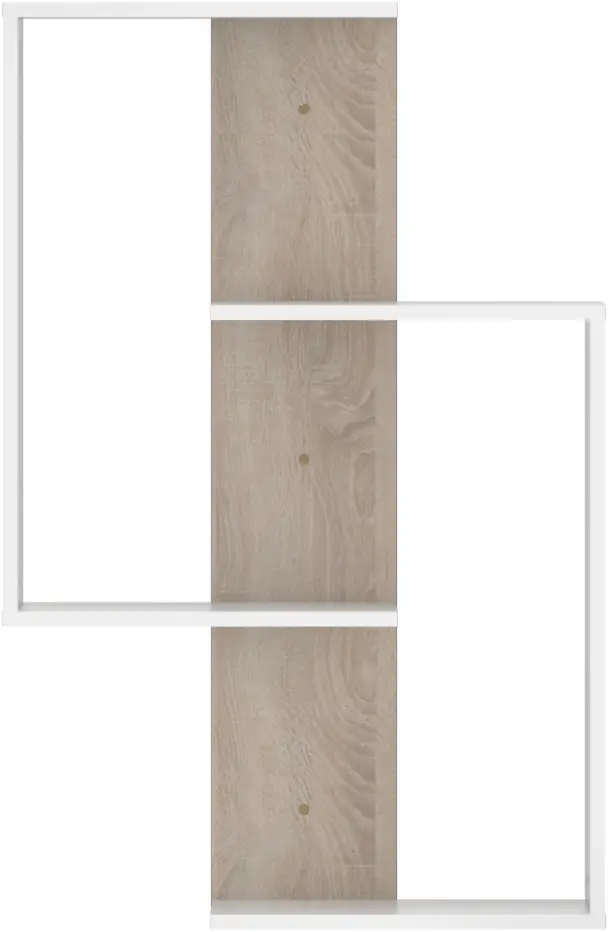 Etajera Tempo Kondela Valpa (White/Sonoma Oak)