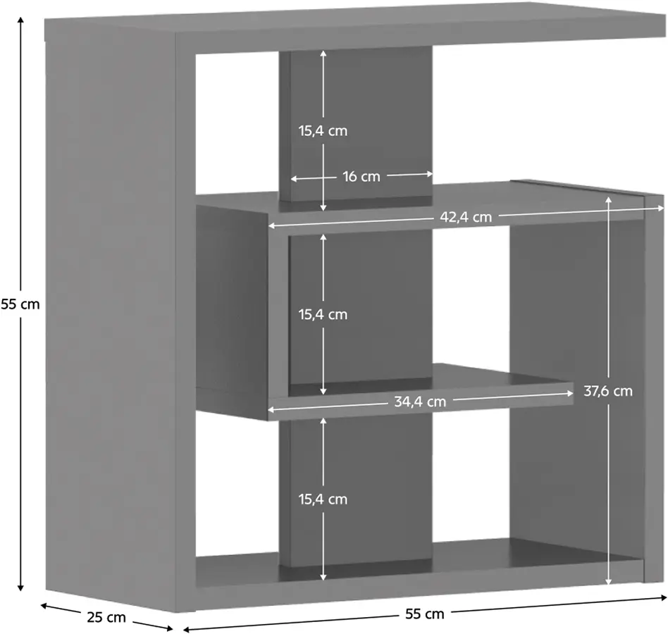 Etajera Tempo Kondela Vandia (Graphite)