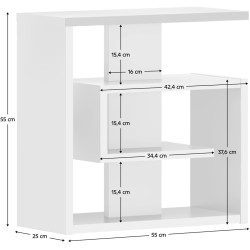 Etajera Tempo Kondela Vandia (White) Thumb