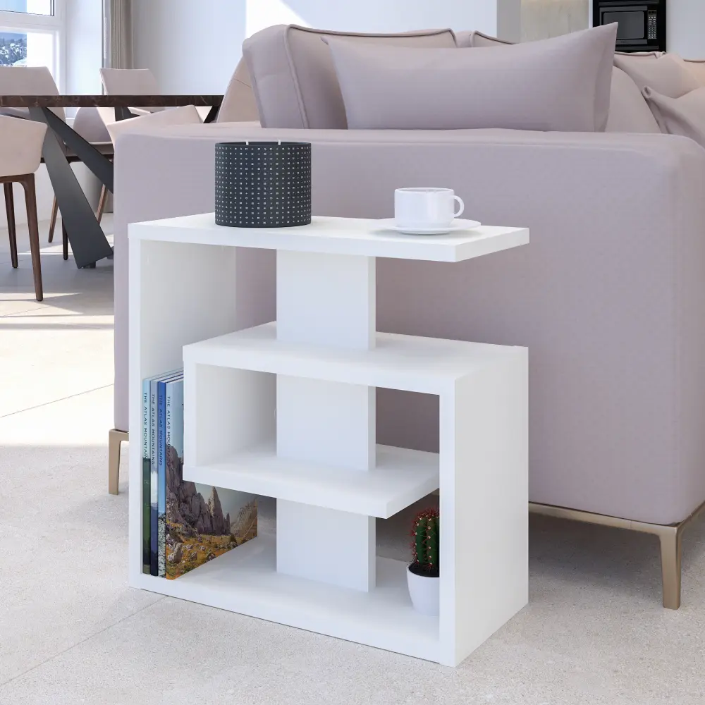 Etajera Tempo Kondela Vandia (White)