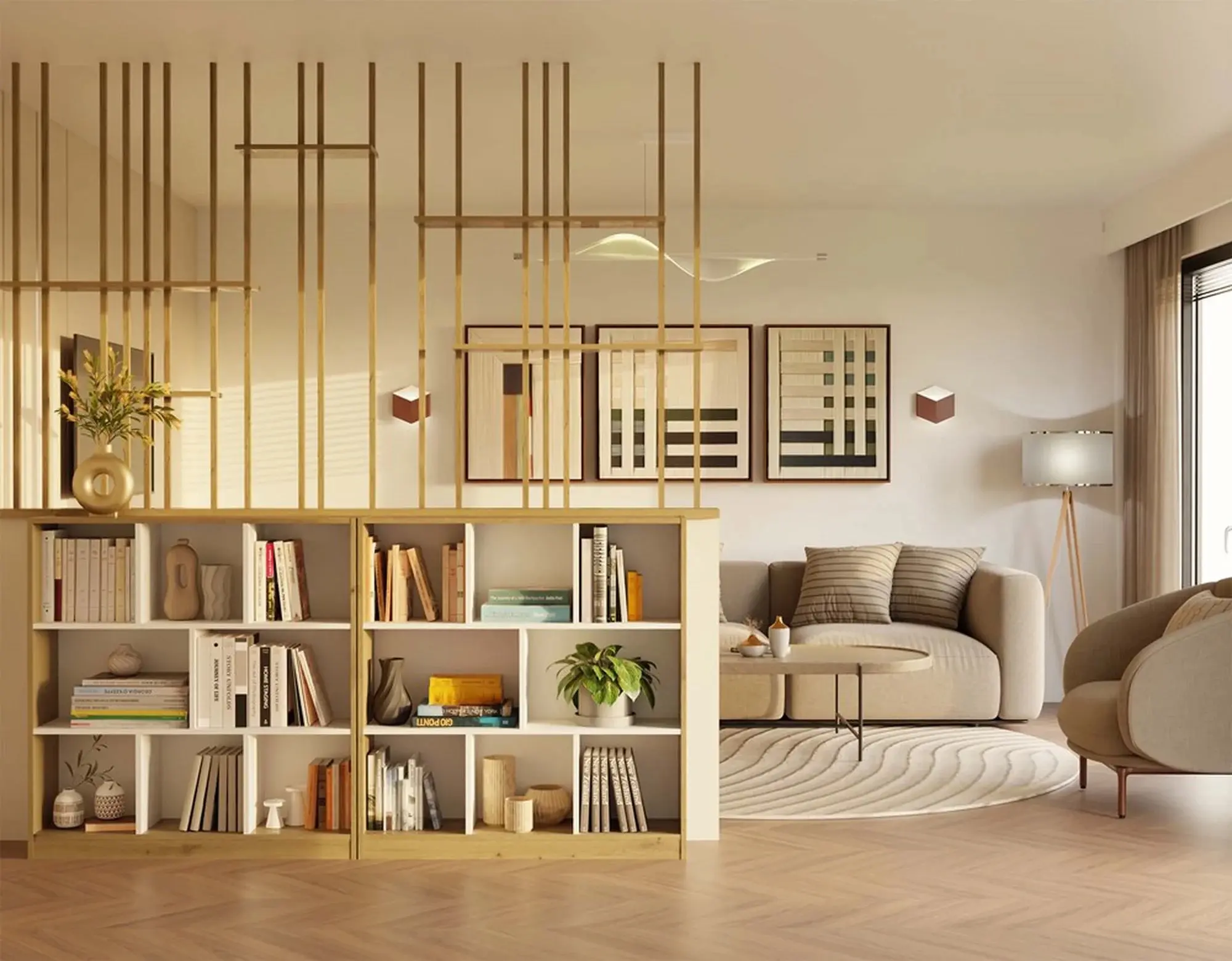 Стеллаж TopEshop Fiesta 8P (Artisan Oak/White) - 2